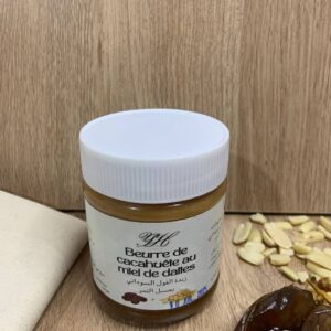 زبدة الفول السوداني بعسل التمر
